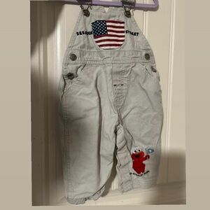 Sesame Street Gray Overalls for Playful Adventures